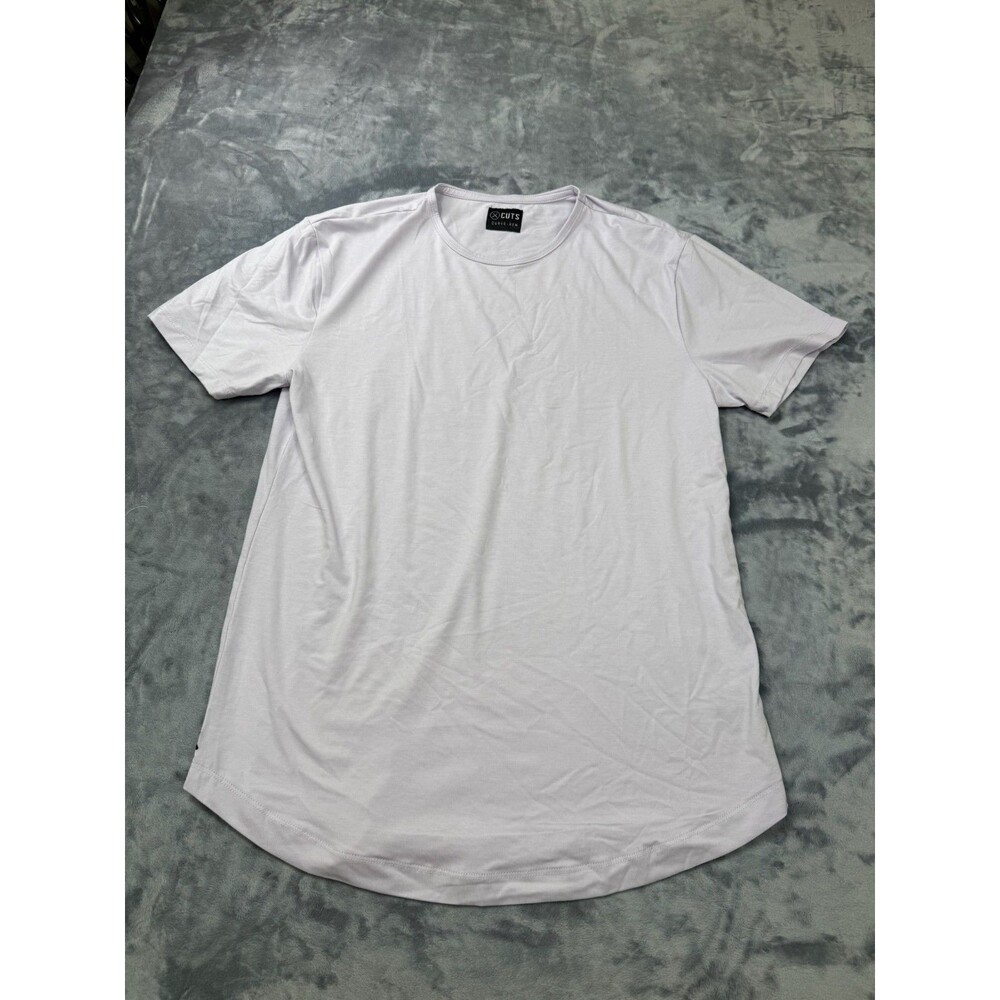 Cuts Clothing Short Sleeve Curve-Hem T-Shirt Mens XL Turquoise Pyca Pro